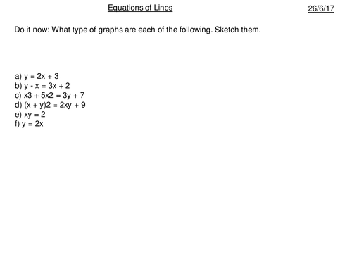 Equation of Tangents to Circles | Teaching Resources