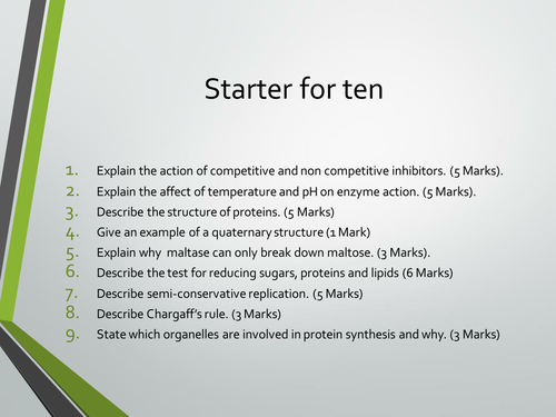 Osmosis and exam technique lesson. A level Biology, AQA 7401/7402