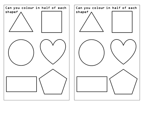 KS1 Maths Finding one half mastery activities