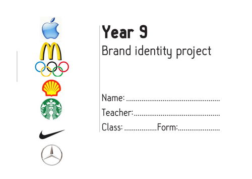 Brand Identity Scheme of work and activity files