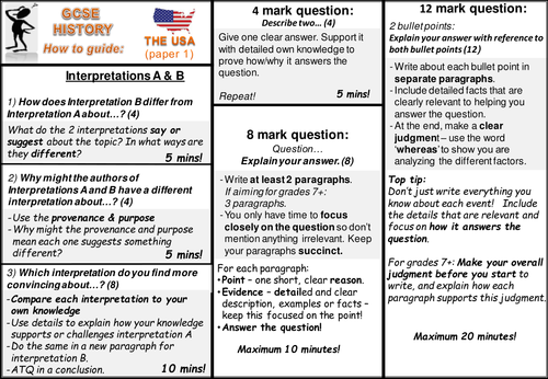 Understanding The Modern World Exam Question How To Guide New Aqa Gcse Teaching Resources