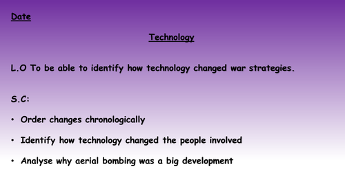 Technological Advances in Warfare (1 of 11)
