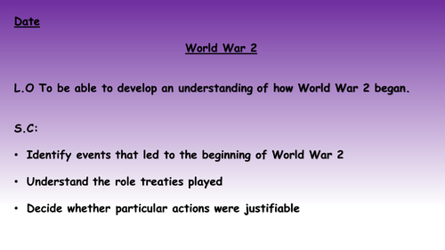 How World War 2 Began (2 of 11)