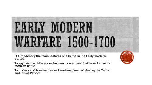 Early Modern Warfare