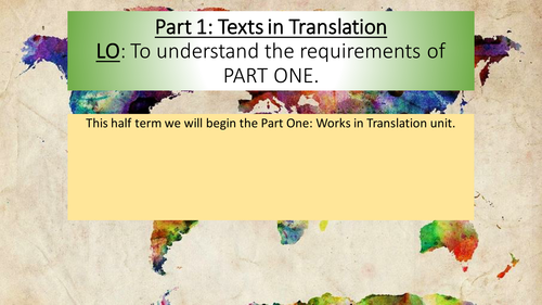 IB English A - Literature - Part 1 - Works in Translation - Medea