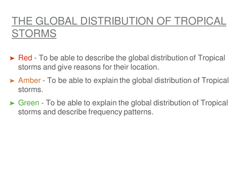 new OCR B spec Global hazards unit - L4 Tropical Storms