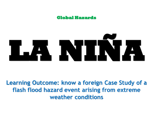new OCR spec B global hazards - L5 - La Nina