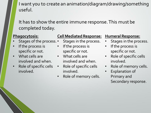 Immune response recap. A level Biology, AQA 7401/7402