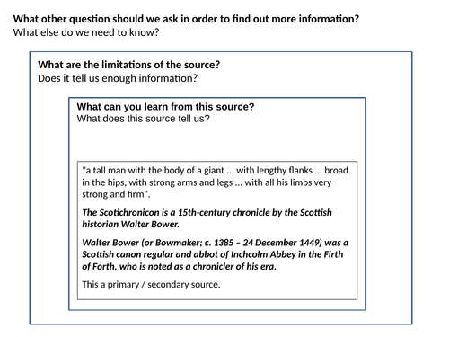 William Wallace Source Analysis Activity
