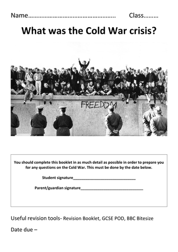 Edexcel AQA Cold War Revision Workbook