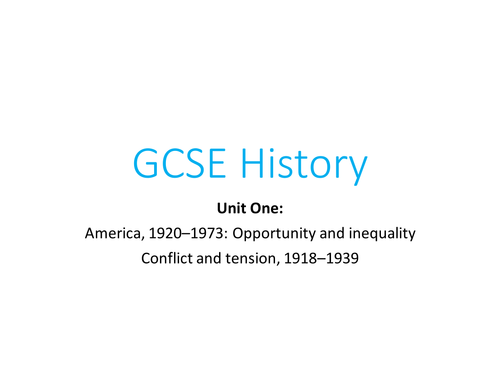Henry Ford AQA GCSE