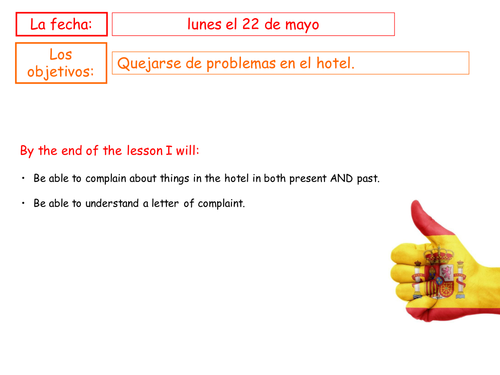 GCSE Spanish: Hotel Review Tripadvisor Themed Lesson