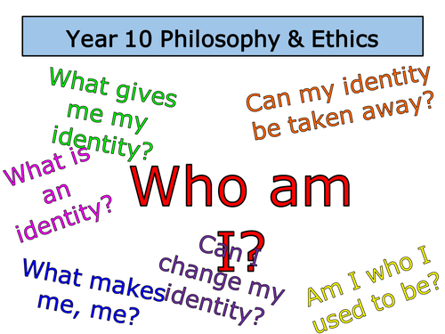 Who am I? - Excellent lesson on identity