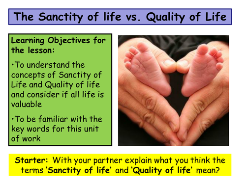Sanctity of Life - A balloon debate (OUTSTANDING LESSON)