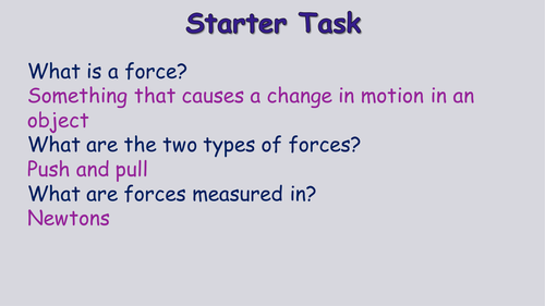 GCSE Forces