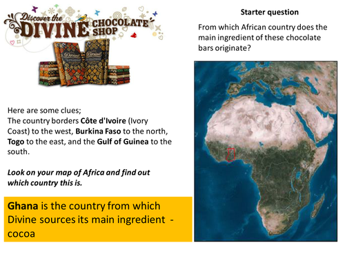 KS3 unit - DEVELOPMENT - L10 trade in Ghana