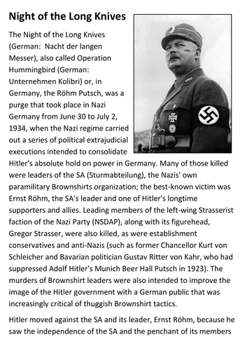 Night of the Long Knives Handout