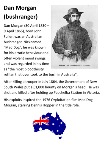 Dan Morgan (bushranger) Handout