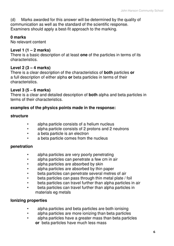 P4 - Atomic structure New AQA specification