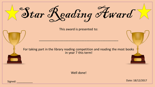 Star Reading Award