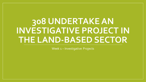 Investigative Project