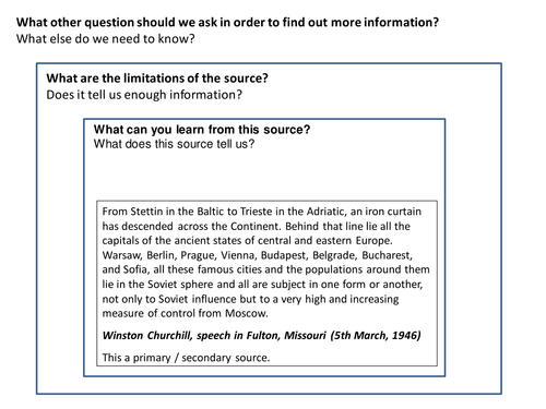 Iron Curtain Source Analysis Activity