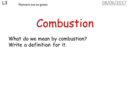 Comubstion (complete and incomplete)