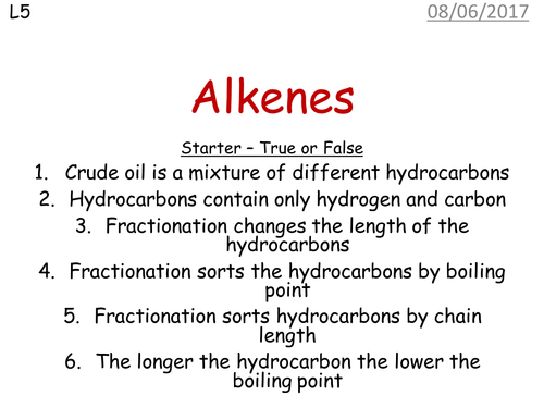 Alkenes