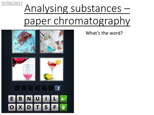 Paper chromatography
