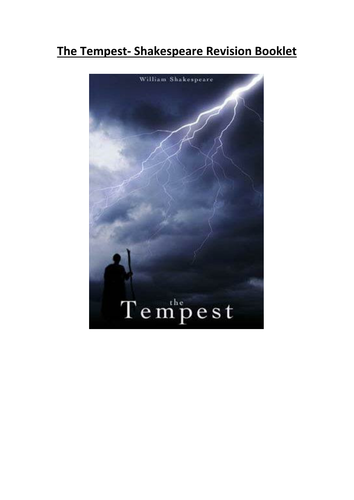 The Tempest Revision Booklet Shakespeare
