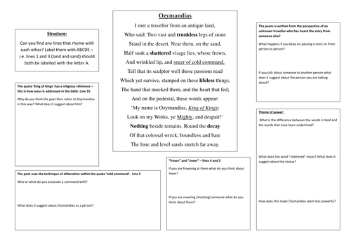 Ozymandias A3 Analysis