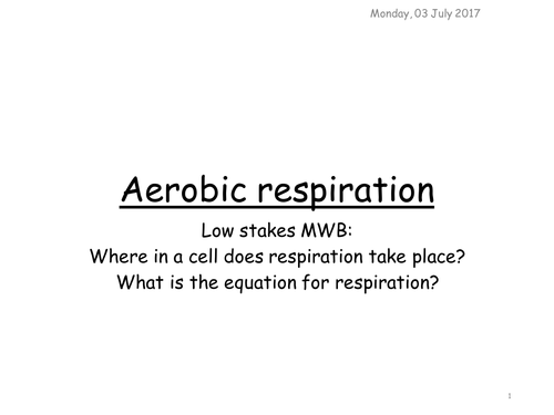Aerobic respiration