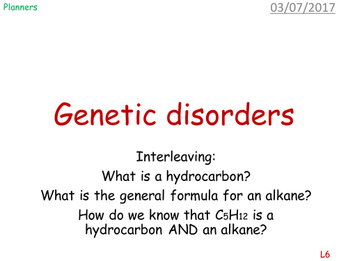 Genetic disorders