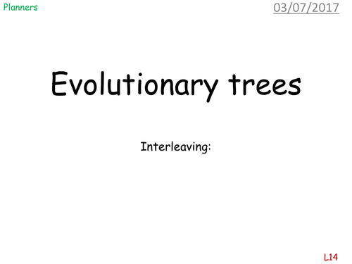Evolutionary trees