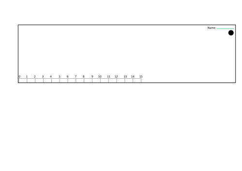 printable ruler with times tables fraction and directed number support teaching resources