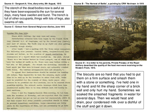 WW1 Trenches - outstanding observation lesson.