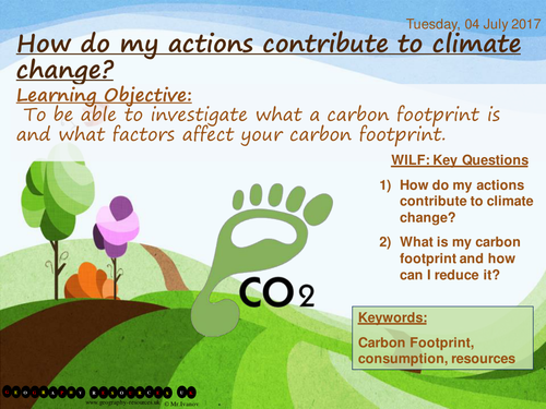 How do my actions contribute to climate change?