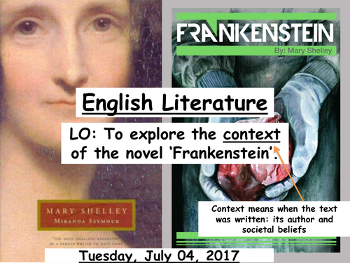 Frankenstein context lesson