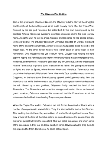 The Odyssey - Complete SoW