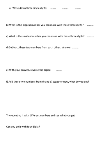 Maths Investigation