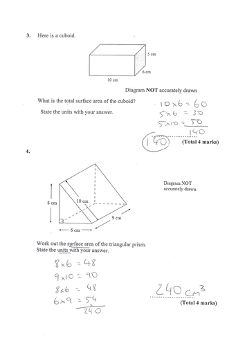 Surface Area of a Prism