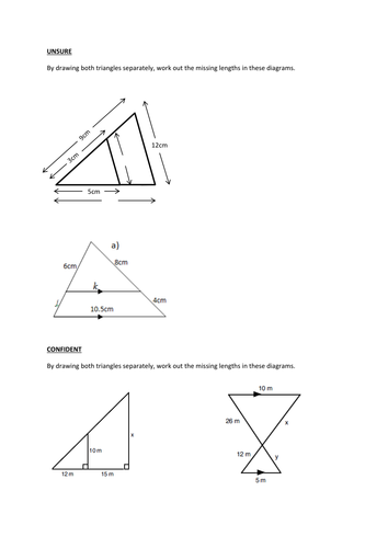 Working with Similar Shapes - Maths