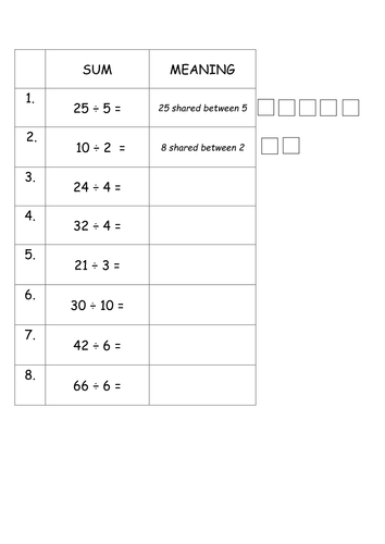 Basic Division Practice