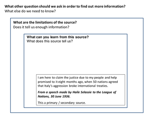 Invasion of Abyssinia Source Analysis Activity