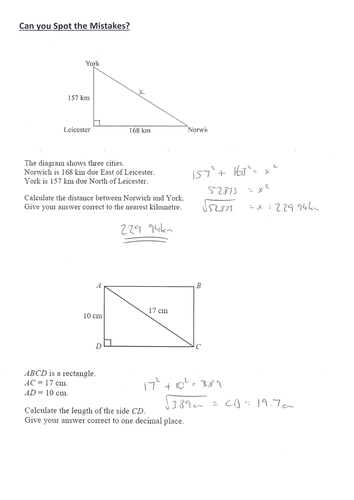 Pythagoras' Theorem | Teaching Resources