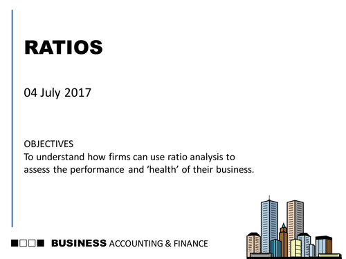 OCR AS Business (new spec) Accounting & Finance 09 Ratio Analysis