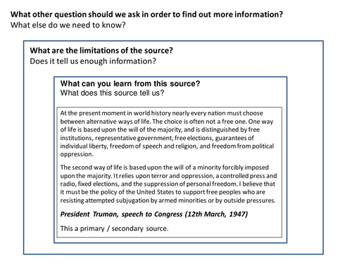 Truman Doctrine Source Analysis Activity