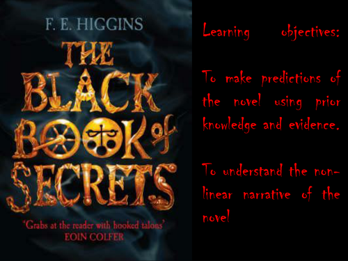 Black Book of Secrets scheme of work, lesson PPTs and resources