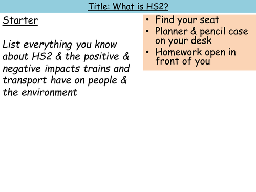 UK Issues: What is HS2?