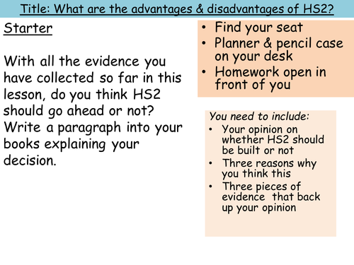UK Issues: Advantages & Disadvantages of HS2